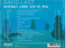 DAVID LAST 'Nothing's Gonna Stop Us Now; CDTS 276
