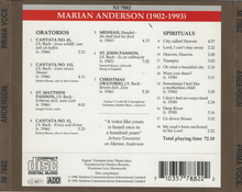 MARIAN ANDERSON -Oratorios-Spirituals - NI 7882