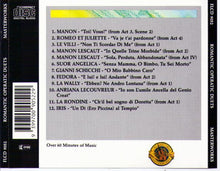 PLACIDO DOMINGO 'Romantic Opera Duets' FLCD 9052