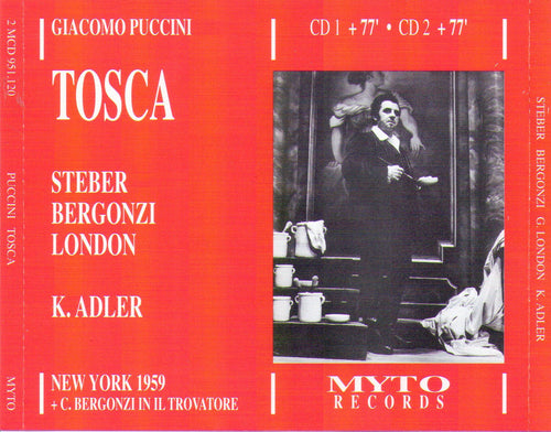 TOSCA -  Steber/ Bergonzi /London - 2MCD 951.120