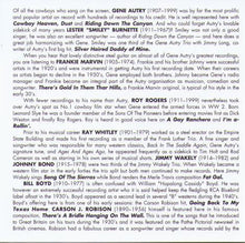 The Singing COWBOYS in the Movies - CD AJA 5338