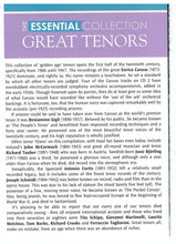 GREAT TENORS 'The Essential Collection' 2-CD AVC 891 ($29.95 Post Free)