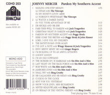 JOHNNY MERCER "Pardon My Southern Accent" CDHD 203
