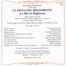 LUCIANO PAVAROTTI "La Figlia del Reggimento" CD 54038