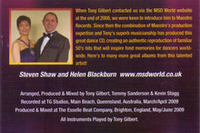 TONY GILBERT  "Those Fabulous 50's" - CDTS 170