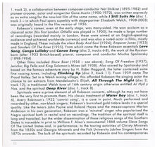 PAUL ROBESON - Ol' Man River - His 56 Finest - RTS 4116 2-cd Set