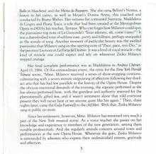 ZINKA MILANOV  'At The Met'  MET 107CD
