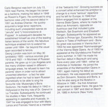 TOSCA -  Steber/ Bergonzi /London - 2MCD 951.120