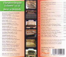 THEATRE ORGAN ECHOES  - VOL. 2 - Best of British - MSSCD 09