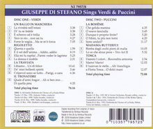 GIUSEPPE DI STEFANO Sings Verdi & Puccini - 2CD NI 7957-8