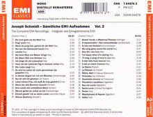 JOSEPH SCHMIDT 'The Complete EMI Recordings Vol. 2' 7 64676 2 (2-cd Set)